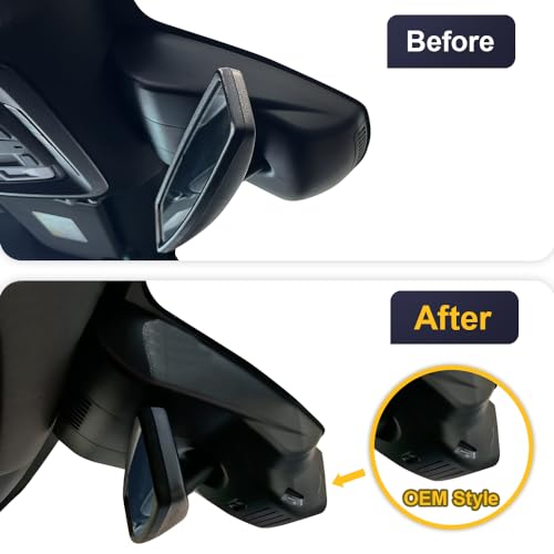 Fitcamx Dual 2160P+1080P Dash Cam Adapts for Chevy Tahoe 2021-2026 (HD2-6275, NO Sensor Cover) LS LT RST Premier High Country, OEM Factory Look, Dual Loop Recording, WiFi & APP, G-Sensor, 128GB Card