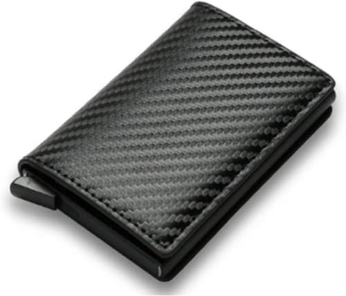 Carteira Porta Cartão Slim Antifurto Pop Up Em Couro Mágica Porta Cartão