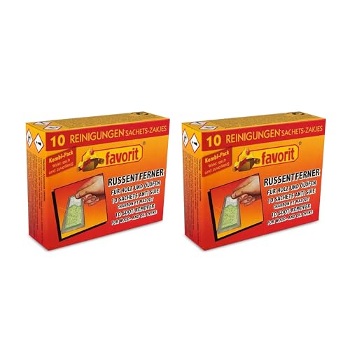 favorit Russentferner 2er Set, 20 Stück Ofenreiniger Sachets, Effektive...
