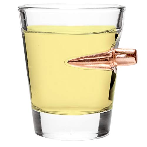 Lucky Shot .308 Real Bullet hand-made Shot Glass - 1.5 oz