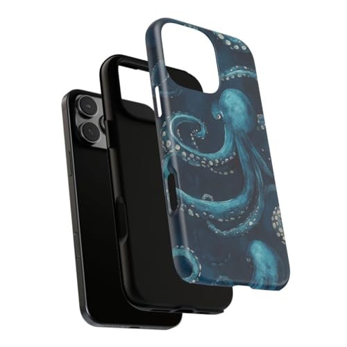 Coque iPhone 16 Pro Max pieuvre rigide mate anti-rayures