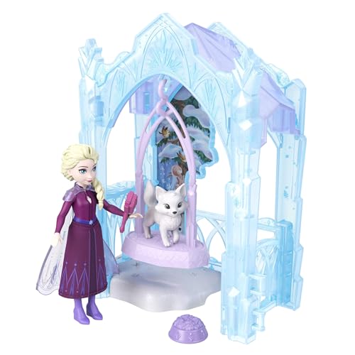 Mattel Disney Frozen Elsa ICY Animal Hideaway Doll & Playset
