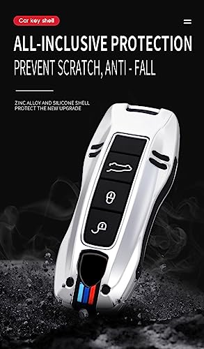 Smart Key Cover Porsche 911 boîtier télécommande 3 4 boutons noir - 5
