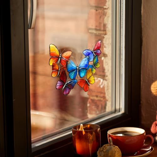 Vinilos decorativos mariposas 3D removibles, impermeables miniatura 3