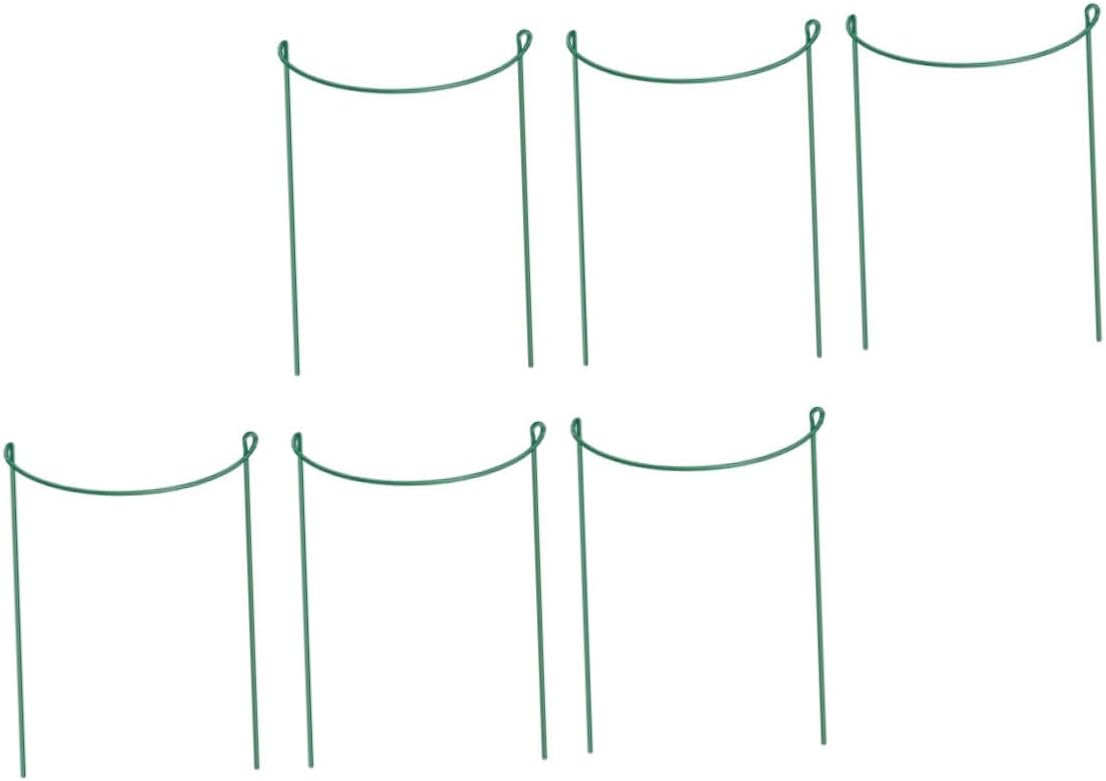 6pcs Sturdy Plant Support Stand Trellis for Potted Plants Half Round Supports Garden Stands