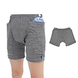 Incontinence Care Trousers, Catheter Underwear for Elderly with Double Pockets, Urinate Drainage Bag Pants for Catheter Nephrostomy Bag for Incontinence and Ostomy Patients (Men, 3XL)