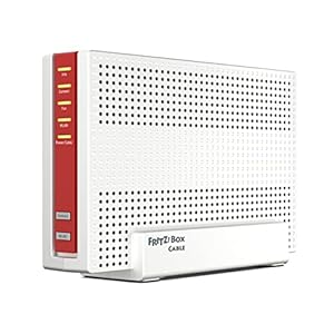 AVM FRITZ!Box 6690 Cable (DOCSIS 3.1-Kabel-Modem, 4×4 Wi-Fi 6 (WLAN AX) mit 4.800 MBit/s (5 GHz) + 1.200 MBit/s (2,4 GHz), 1x 2,5-Gigabit-LAN-Anschluss, USB 3.0, DECT)