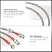 AJP Distributors Silver Stainless Steel Braided Oil Disc Brake Lines Hoses Cables Kit 4PCS Front & Rear Set Compatible/Replacement For Corolla AE98 E90 4AGE JDM 1988 1989 1990 1991 1992 88 89 90 91 92
