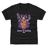 500 LEVEL Sean O'Malley Old English Palms Youth Shirt (Tri Black, 10-12Y Large)