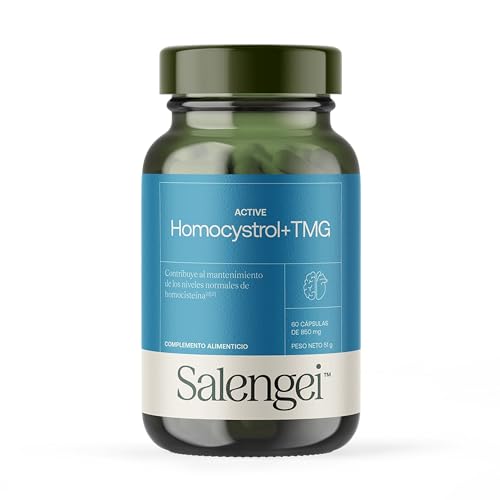 ACTIVE HOMOCYSTROL + TMG - Complemento alimenticio con Vitaminas B6 y B12 (metilcobalamina), B9 Quatrefolic (ácido fólico en forma activa metilada) y Trimecil glicina | 60 capsulas de 850 mg |