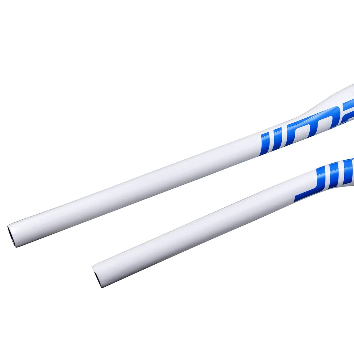 Manillar de Bicicleta de 31,8 mm de Fibra de Carbono, Manillar extralargo, Elevador de Manillar de 22,2 mm, Accesorios (Blanco Verde, 600 mm)