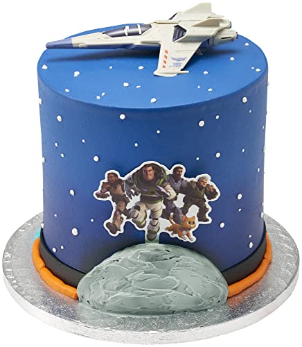 Decopac Decoset Disney And Pixar Lightyear Let's Do This! Cake Topper With Working Lights, Rocket, Buzz, And Friends, 2 Piece Cake Decoration (27987) #TOP6