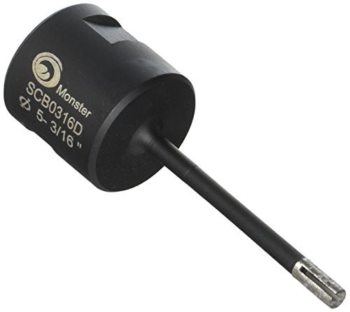 Toolocity SCB0316D 3/16-Inch Monster Dry/Wet Diamond Granite/Concrete Core Drill Bits/Hole Saws