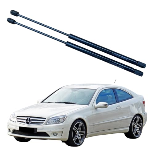Image of MOXSTRUTS, 2x Rear Tailgate Boot Gas Spring Struts For MERCEDES-BENZ CLC-SERIES (CL203) (2008-2011), Lift Support System 510 (N) 605 mm