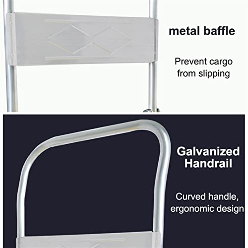 Carro plataforma industrial plegable con ruedas giratorias silenciosas miniatura 6