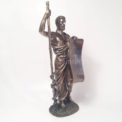 Wu Hippocrates Of Cos Holding Hippocratic Oath Physician Statue Sculpture Figurine #TOP4