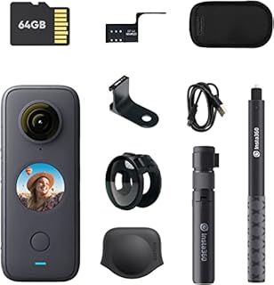 Insta360 ONEX2 Creator Kit - 360 Degree Waterproof Action Camera, 5.7K 360, Stabilization, Touch Screen, AI Editing, Live Streaming, Webcam, Voice Control