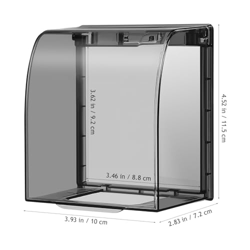 Caja de enchufes para exteriores con cubierta transparente e impermeable para tomas de corriente 6
