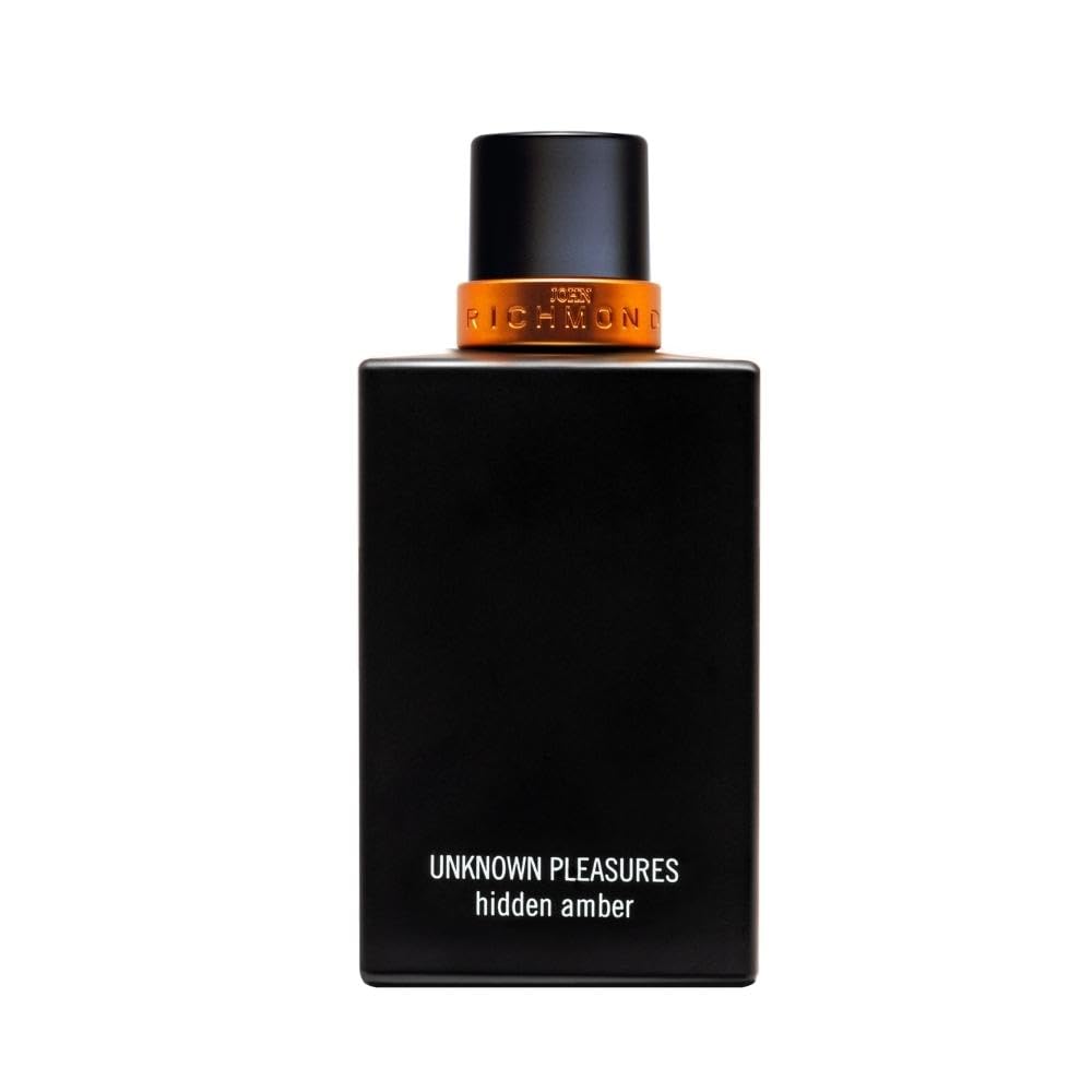 John Richmond unknown pleasures hidden amber eau di parfum - Profumo unisex legnoso, ambrato, coinvolgente, muschiato e misterioso. Flacone da 100 ML