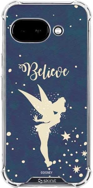 Skinit Clear Phone Case Compatible with Google Pixel 9a - Officially Licensed Disney Tinker Bell Believe Design