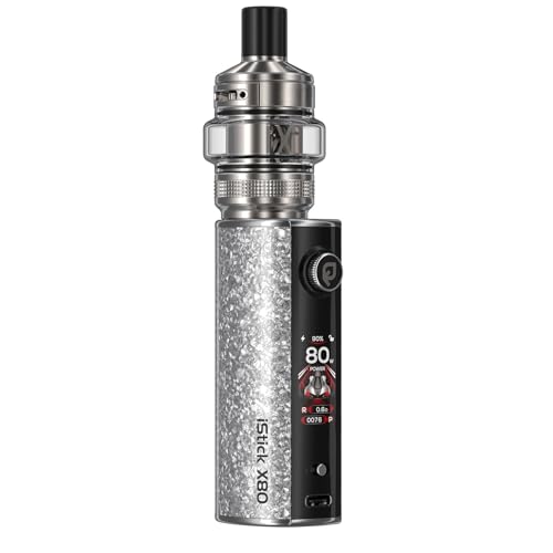 For Eleaf iStick X80 Kit 80W Box MOD Smart Button Vape avec réservoir Melo X de 5 ml compatible avec les résistances EC Vaporisateur électronique pour...