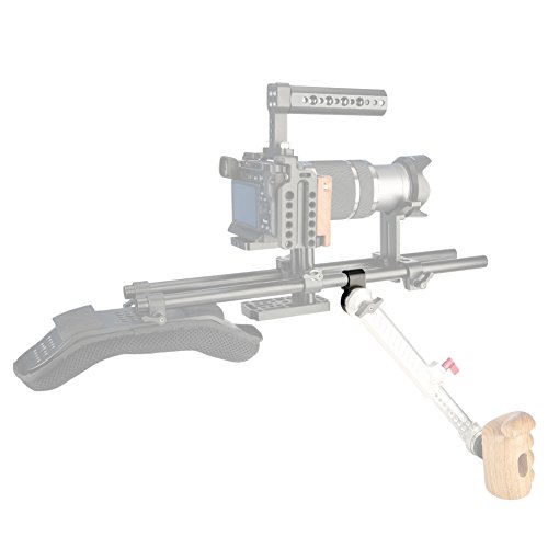 NICEYRIG 15 mm Schiene Rod Clamp mit Standard-Rosette Mount Adapter für DSLR Kamera Shoulder Rig Support System – Bild 6