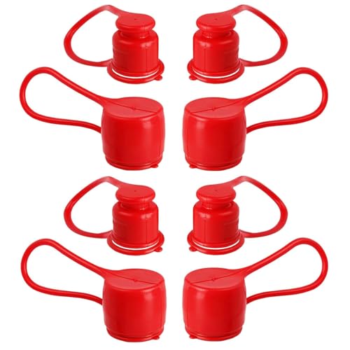 Image of Dust Caps Plugs for 1 /2 inch Flat Face Hydraulic Quick Connect Couplers, 4 Sets Rubber Covers for 1 /2 inch Body Bobcat Skid Steer Flat Face Couplings