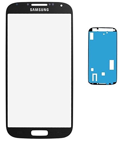 Display frontale LCD in vetro touchscreen per Samsung Galaxy S4 i9500, i9505, con bordatura nera