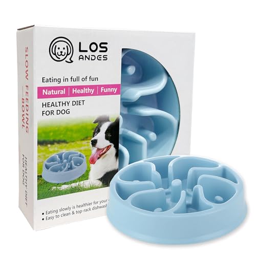 Ciotole per cani ad alimentazione lenta, Ciotola per cibo per cani, Ciotola anti-Gulp, Ciotola per animali domestici che mangia sano per cani di piccola taglia media(Verde/Rosa/Blu)