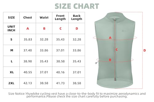 YKYWBIKE Colete de ciclismo masculino, colete de ciclismo micro softshell à prova de vento, resisten