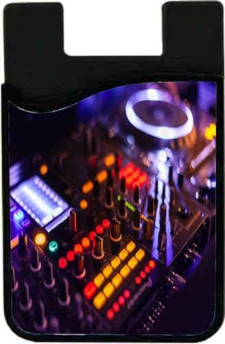 Sam Sandor DJ Music Equalizer Design - Adhesive Phone Wallet - Stick-on ID Card Holder for...