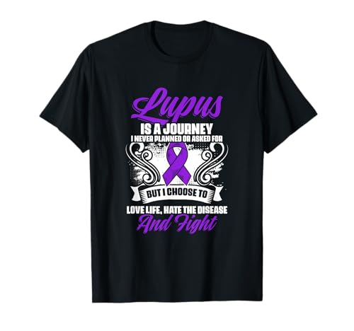 Lupus Fighter - Lupus Purple Ribbon Lupus Awareness T-Shirt