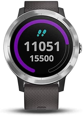 Garmin vívoactive 3 black silicone stainless steel Clearance