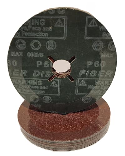 Fiberscheibe 125 mm Fiberschleifscheibe Schleifpapier Körnung wählbar: P24 - P120 (Körnung 40)