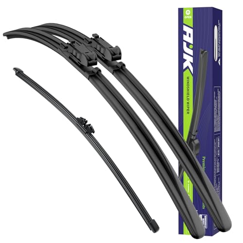 AJK Windshield Wiper Blade, OEM Quality Front and Rear Windshield Wipers for Ford Escape 2013 2014 2015 2016 2017 2018 2019, 28" 28" 11" Window Blades (Set of 3) by AJK - Used condition - CA$16.20