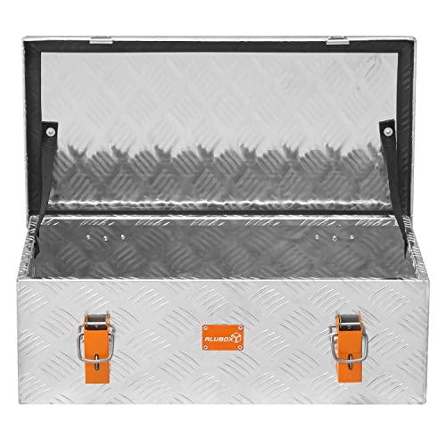 Foto von alubox Werkzeugkiste Riffelblech ABX-RL36 Aluminium 1,5mm Werkzeugkiste leicht und robust 36 Liter