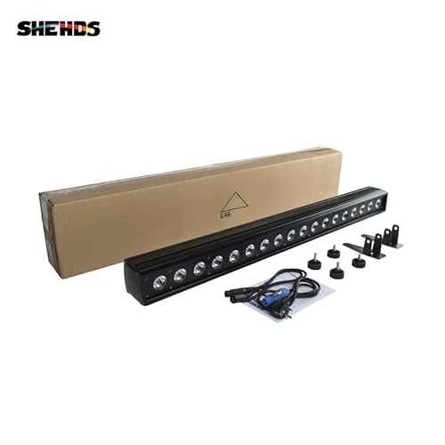 Shehds Wall Wash Light Led 18X18W Rgbwa+Uv 6In1 Lighting Stage Light Bar Strobe Effect Dmx Control Dj Lights For Christmas Night Club Disco Club Dance Wedding Bar #TOP5