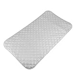 ✔ Manta de Planchado Portátil: La cubierta de almohadilla resistente calor es plegable para un fácil almacenamiento y también se puede usar en cualquier nivel, plana, seca, limpia y estable en lugar de una tabla de planchar.