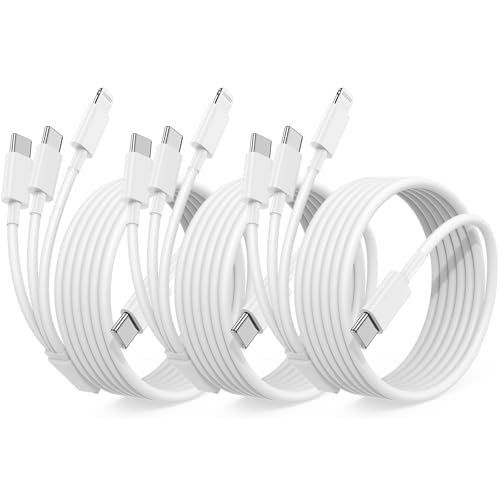 Image of Multi Charging Cable USB C 6ft,3 in 1 Charging Cable and Lightning Cord Fast Charger for Multiple Devices,Triple Universal Charger with USBC to Multiple Connectors for iPhone 17 16 15 14 13 12-3Pcs