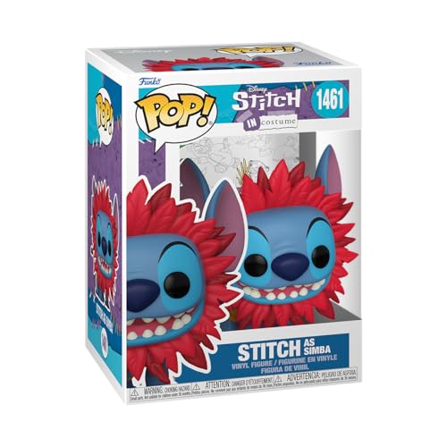 Funko Pop! Disney: Stitch Costume - Simba - Lilo and Stitch - Figura de Vinilo Coleccionable - Idea de Regalo- Mercancia Oficial - Juguetes para Niños y Adultos - Movies Fans
