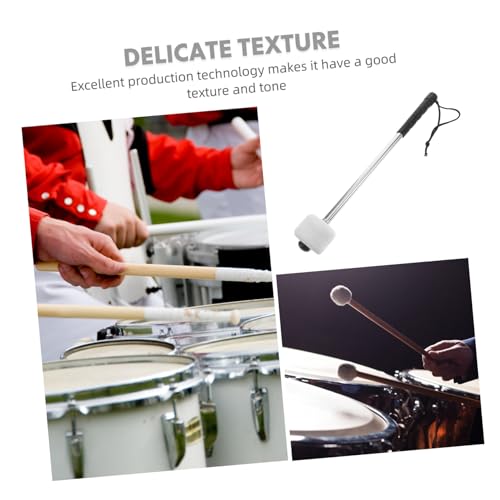 Baquetas Levemolo Chic con agarre ergonómico, cabeza de fieltro de lana y mango de acero inoxidable para batería, ideal para actuaciones en vivo y estudio miniatura 7
