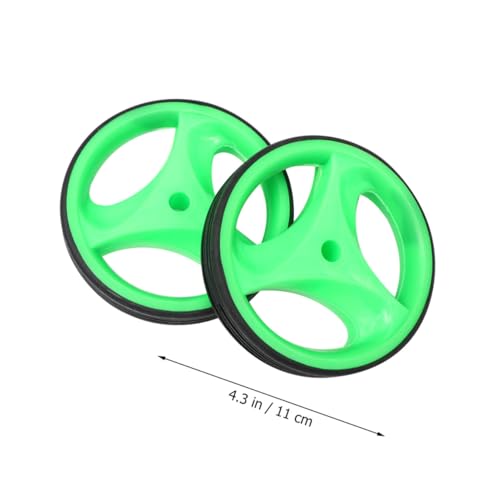 Set de ruedas de entrenamiento para bicicleta Mipcase con ruedas auxiliares de equilibrio y soporte de 12-20 pulgadas, color verde, estabilizador para ciclismo para niños y aprendizaje de bicicleta miniatura 2