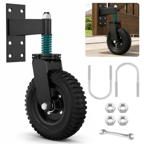 Roue de portail rotative robuste supportant 250 kg pour clôture lourde