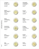  Multi collect Feuille numismatique pré-imprimée pour 2 €uro commémoratives: Luxembourg 2020 - Belgique 2020