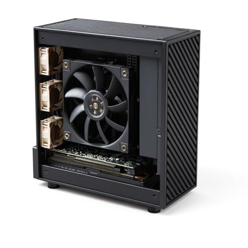 Gabinete PC DIY Mini CNC de Aluminio – Chasis Compacto ITX para Tarjetas Gráficas Bajas y Profesionales, Estructura de Aleación de Aluminio CNC, Diseño Silencioso de Alta Ventilación para Oficina, Creación y Montajes DIY miniatura 1