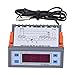 Digital Temperature Controller | Microcomputer Thermostat for Refrigeration / Industrial Equipment | 24V Supply, - 19℃ ~ 99℃ Range, NTC10K Probe | XH - W2060 Model