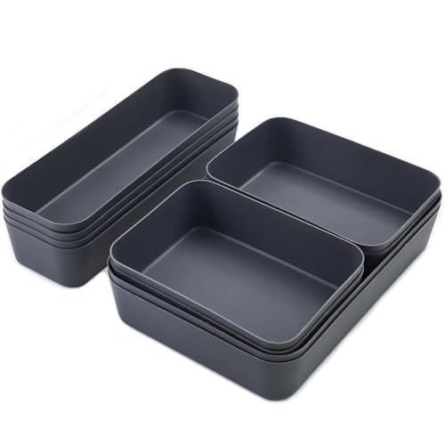 Jaoucue Schubladen Organizer Set 10 Stk Schminktisch Organize mit 3...