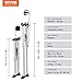 VEVOR 36''-50'' Adjustable Aluminum Drywall Tool Stilts, Durable Non-Slip Work Stilts with Protective Knee Pads, for Sheetrock Painting, Taping, Walking, Silver