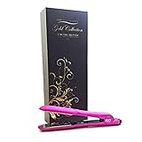 ISO Beauty Gold Collection Metallic Color 1.5 Inch Floating Plates Flat Iron Hair Straightener With...