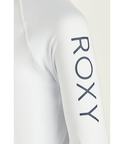 Image of Roxy Girls' Long Sleeve Whole Hearted Rashguard Shirt, UPF 50+ Sun Protection, Quick Dry